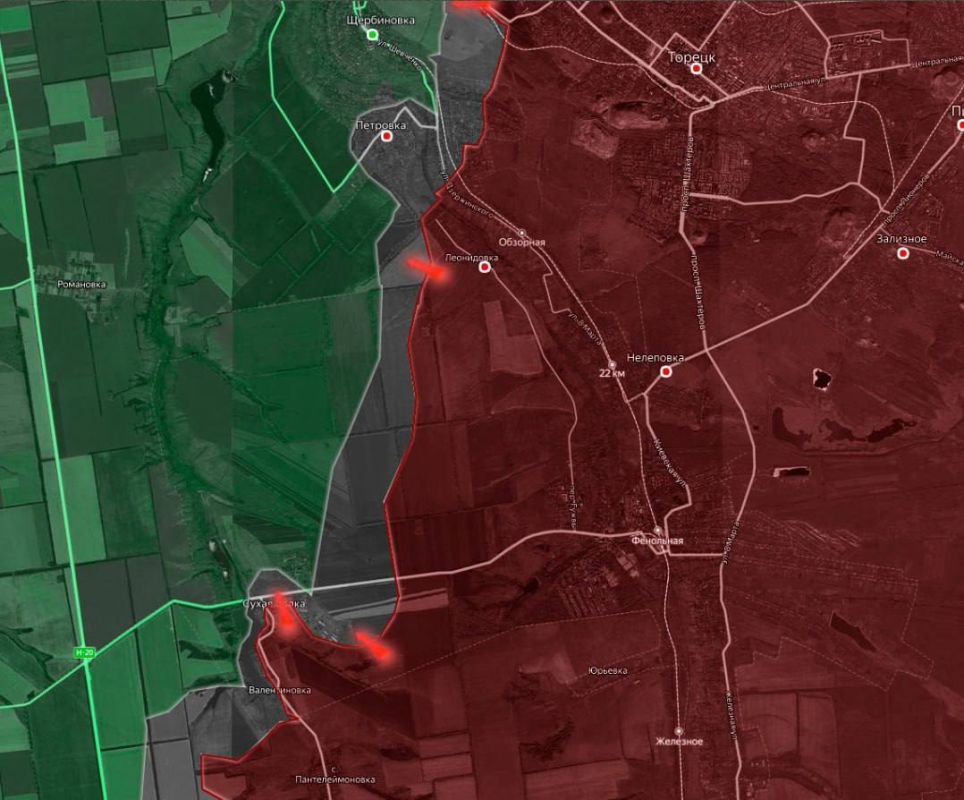 «На Торецком направлении ВС РФ практически вытеснили ВСУ из Сухой Балки