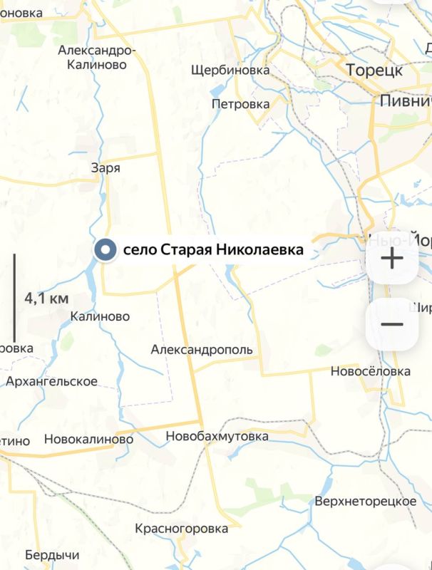 Наши войска подошли к селу Старая Николаевка