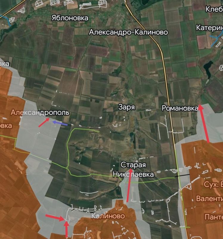 О ситуации на Александро-Калиновском направлении пишет Юрий Котенок: