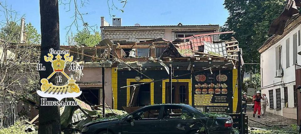 Кадры последствий работы криворукой украинской ПВО Кадры последствий работы криворукой украинской ПВО