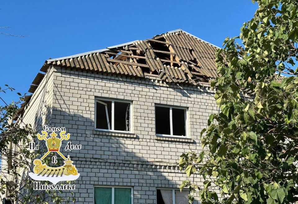 Последствия работы украинской ПВО этой ночью Последствия работы украинской ПВО этой ночью