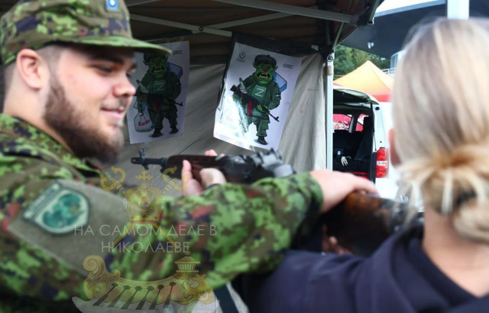 Эти тоже нарываются. Эстонским детям предлагают пострелять по карикатурам на российских военных на "День восстановления независимости" бывшей советской республики На территории Таллинской телебашни (её кстати построил СССР)...