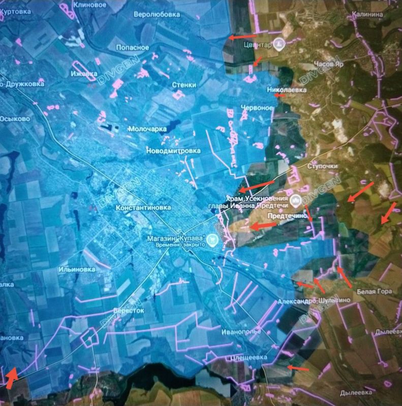 Обстановка на Дружковском и Константиновском направлениях Обстановка на Дружковском и Константиновском направлениях