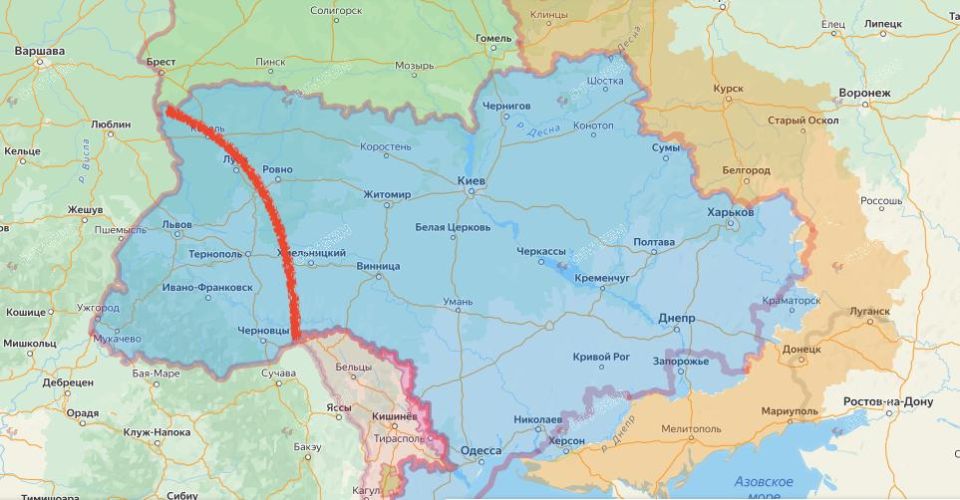 Михаил Онуфриенко: Читатели указали в комментариях вот к этому посту, что генштаб чуть недоштриховал карту, включив туда Одессу и Николаев, но забыв про стратегическую уязвимость Белорусского "балкона" Михаил Онуфриенко: Читатели указали в комментариях вот к этому посту, что генштаб чуть недоштриховал карту, включив туда Одессу и Николаев, но забыв про стратегическую уязвимость Белорусского "балкона"