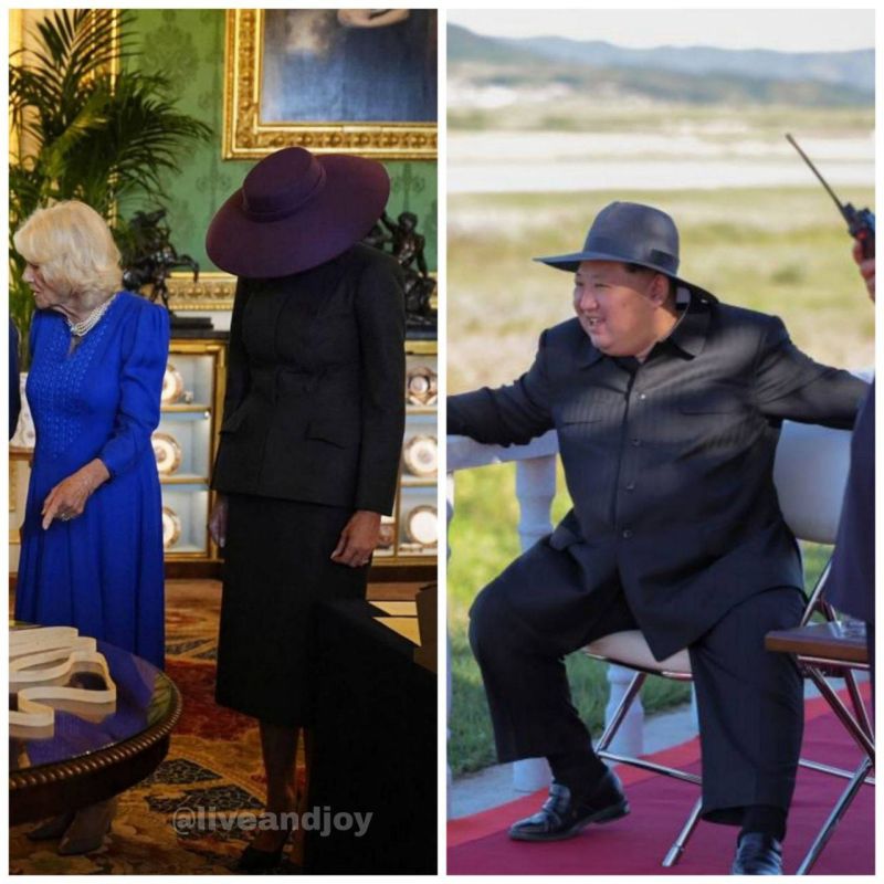 Стала известна личность, которая скрывалась под шляпой на встрече Трампа и Карла III