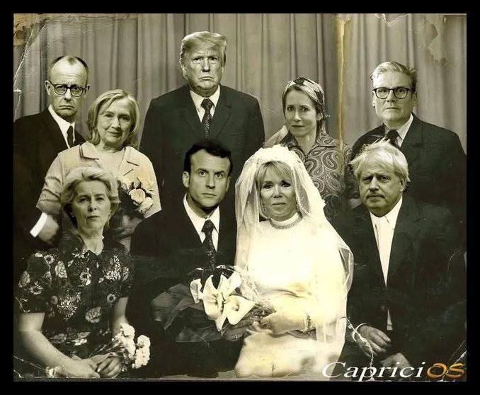 Старая пожелтевшая фотография безвозвратно ушедшей эпохи: горнорабочий очистного забоя шахты «Таловская» Михаил и фельдшер Дарья Макронюк на свадебном фото с родными и близкими