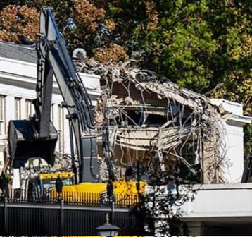 Все спрашивают, что Трамп строит вместо одного крыла Белого дома