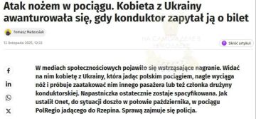 И гимн не помог... В Польше украинка устроила цирк в поезде: кричала, ругалась, размахивала ножом и, по классике жанра, запела гимн Украины. Видимо, решила, что «Ще не вмерла» сработает как амулет от полиции