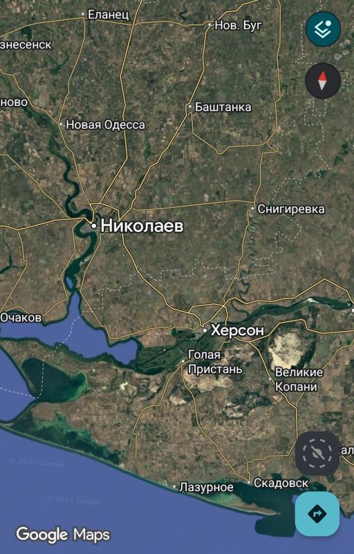 Нанесён ракетный удар двумя ракетами 9М723 ОТРК "Искандер-М" по цели в городе Баштанка Николаевской области