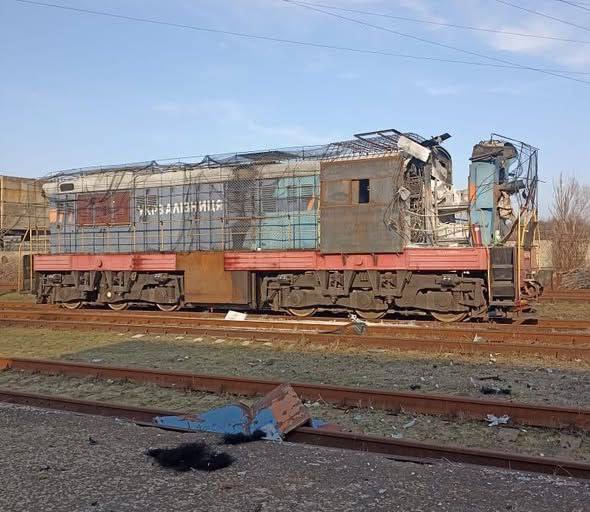 «В Краматорском районе нанесен удар по тепловозу
