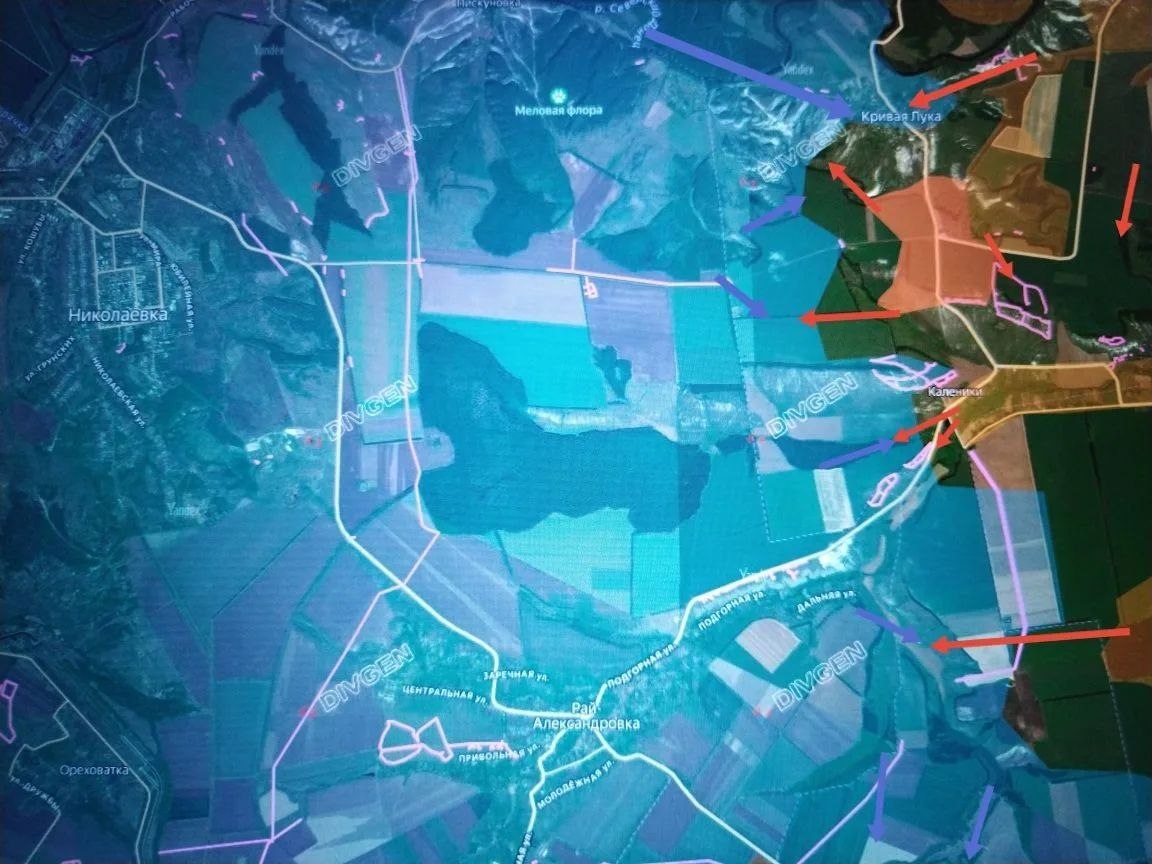 ВС РФ продвигаются к Рай-Александровке и Николаевке на Восточно-Славянском направлении