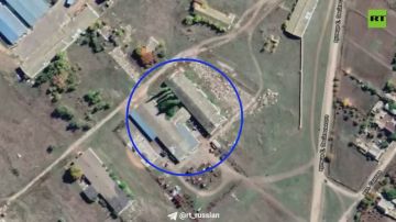 Склад с украинскими дронами полностью сгорел в результате удара БПЛА «Герань-2»