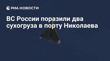 Российские войска ночью поразили два сухогруза с военными товарами в порту «Николаев», сообщили в Минобороны
