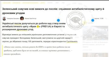Зеленский на встрече с послами приказал им добывать оружие для Украины любой ценой, включая шпионаж и лоббизм