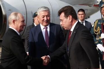 Владимира Путина необычно встретили в Бишкеке