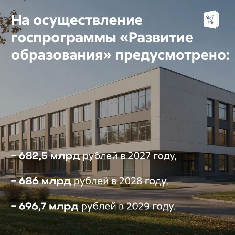 Сергей Кравцов представил плановое финансирование системы образования в проекте федерального бюджета на 2027–2029 годы Сергей Кравцов представил плановое финансирование системы образования в проекте федерального бюджета на 2027–2029 годы